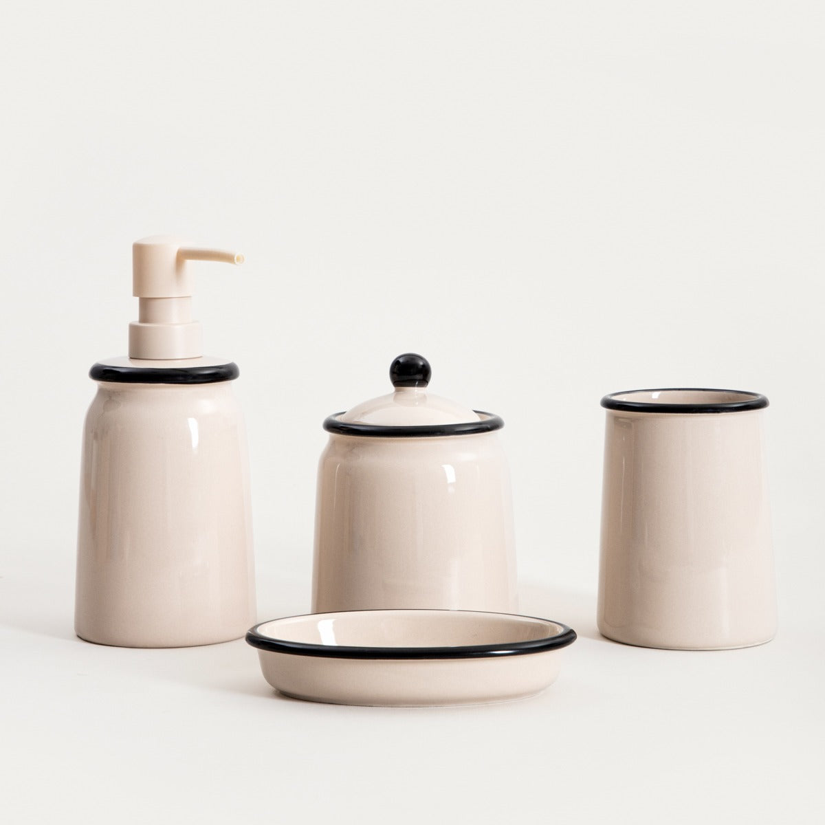 CHLOE Ceramic Soap Dispenser 8.4x19 cm