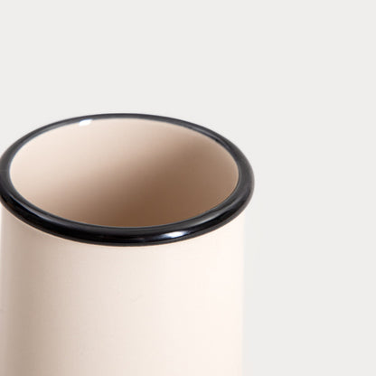 CHLOE Ceramic Bathroom Mug - Compact Toothbrush Holder