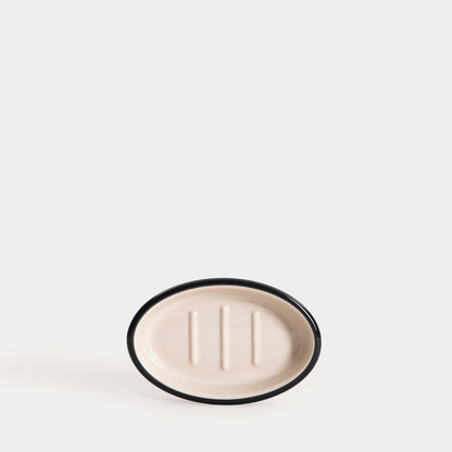 CHLOE Ceramic Soap Dish with Drainage Grooves