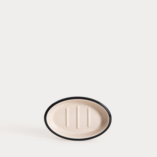 CHLOE Ceramic Soap Dish with Drainage Grooves