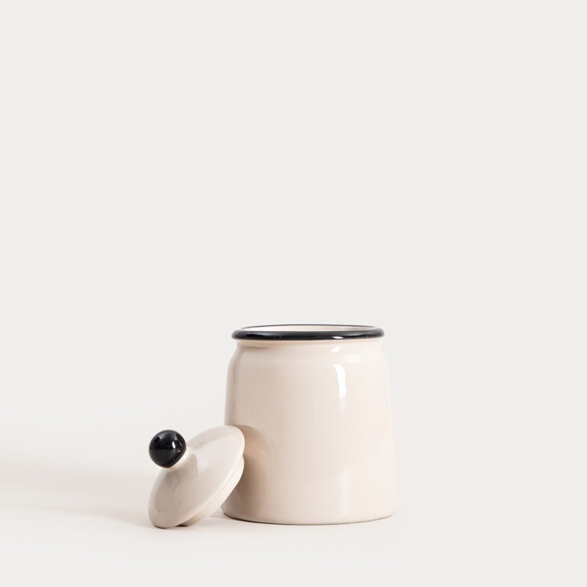 Chloe Ceramic Cotton Bud Holder - Durable & Stylish Bathroom Accessory