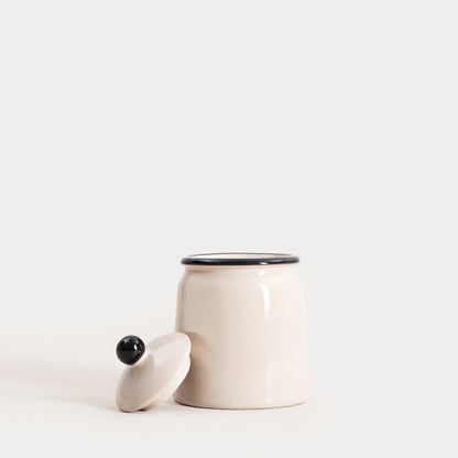 Chloe Ceramic Cotton Bud Holder - Durable & Stylish Bathroom Accessory