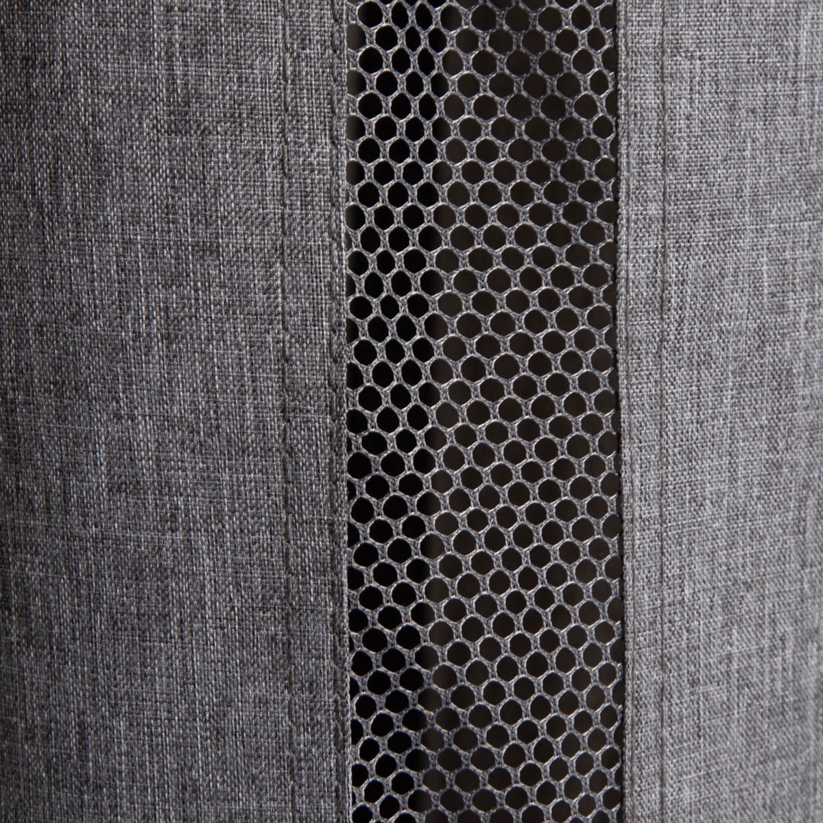 Laundry Basket NELLIE Grey Foldable with Bamboo Lid