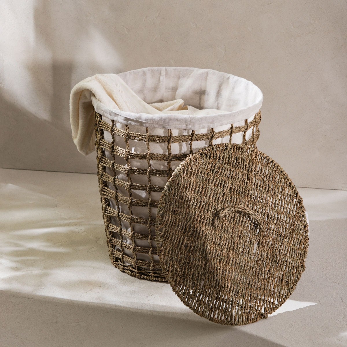DENAHI Seagrass Laundry Basket 36x43x47 cm