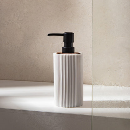ARWYN Soap Dispenser with Acacia Element