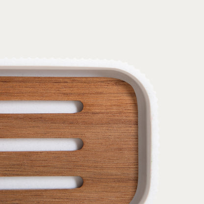ARWYN Soap Dish with Acacia Element
