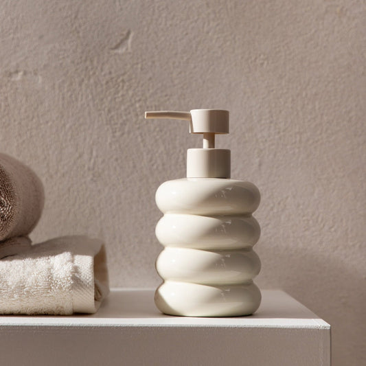 BUBBLY Ceramic Soap Dispenser 8x15.5 cm