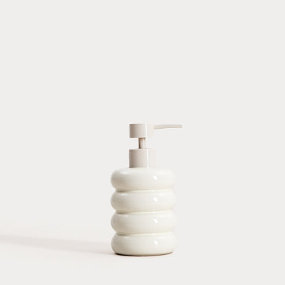LUVIA Beige Soap Dispenser 7.5x19 cm