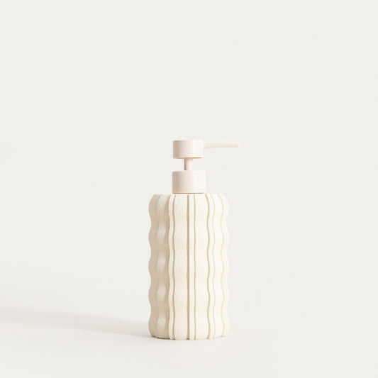 LUVIA Beige Soap Dispenser 7.5x19 cm