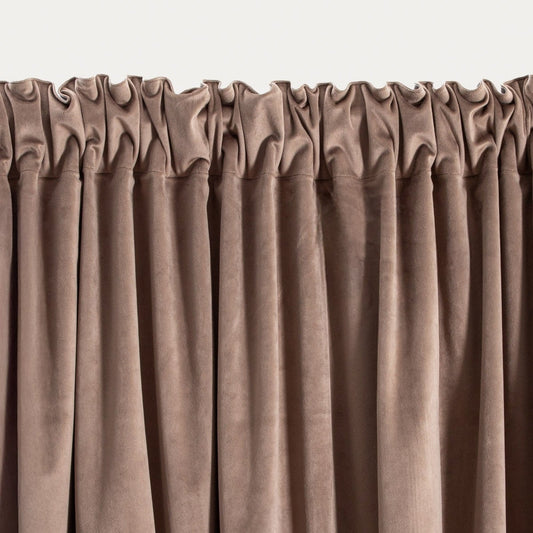 Set of 2 pieces Set of 2 Cappuccino Welvester Blackout Curtains 140x250 cm