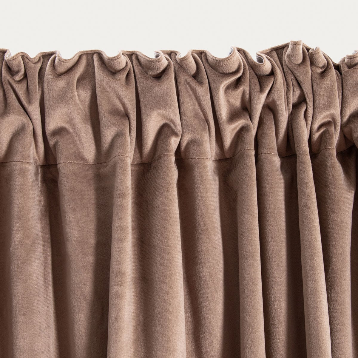 Set of 2 pieces Set of 2 Cappuccino Welvester Blackout Curtains 140x250 cm