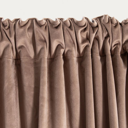Set of 2 pieces Set of 2 Cappuccino Welvester Blackout Curtains 140x250 cm