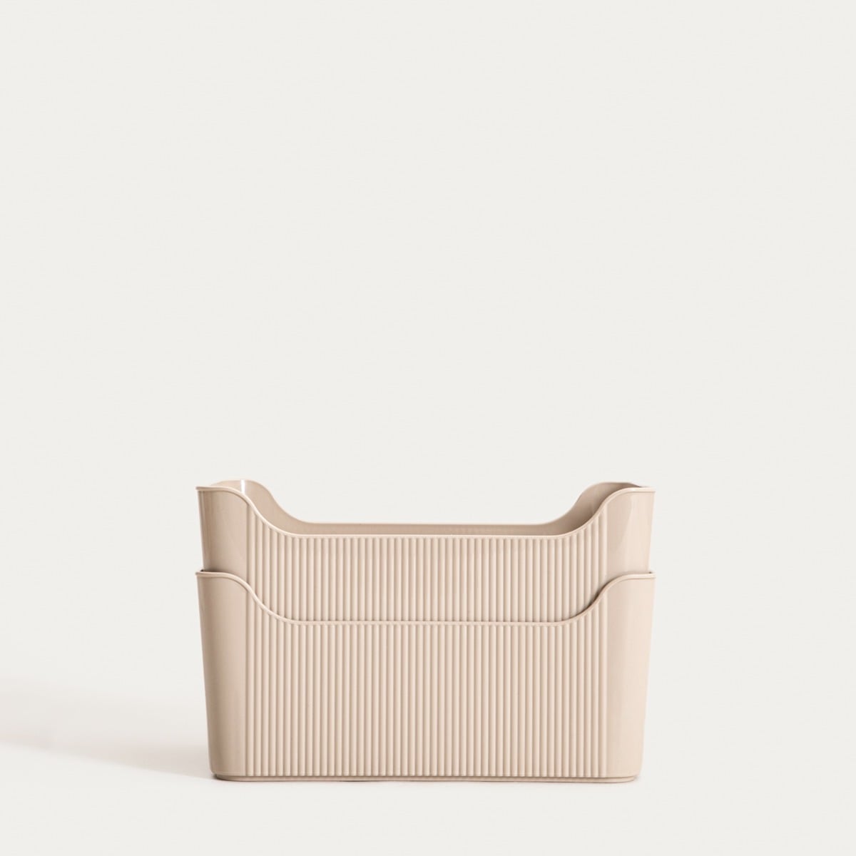 Set of organisers Set of 2 Beige Organisers for Bathroom and Kitchen Storage