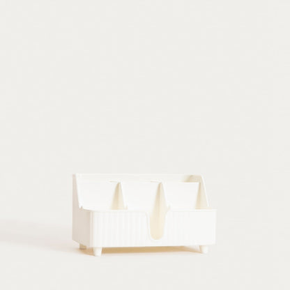 DIALL White Organiser for Cosmetics and Bathroom Accessories
