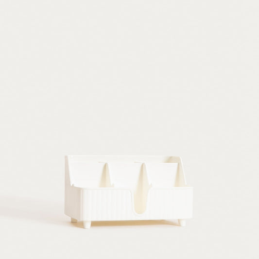 DIALL White Organiser for Cosmetics and Bathroom Accessories