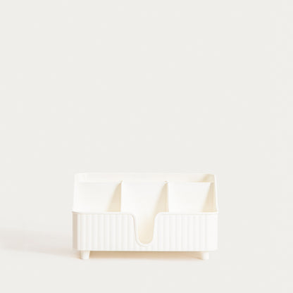 DIALL White Organiser for Cosmetics and Bathroom Accessories