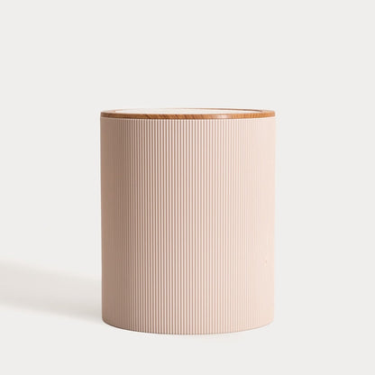DIALL Beige Bathroom Hamper 20x20x24cm Compact Design