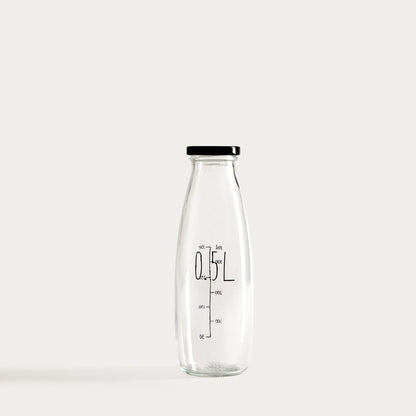 ERIS 0.5L Glass Bottle with Airtight Stainless Steel Cap