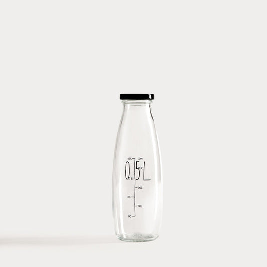 ERIS 0.5L Glass Bottle with Airtight Stainless Steel Cap