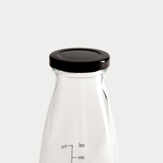 ERIS 0.5L Glass Bottle with Airtight Stainless Steel Cap
