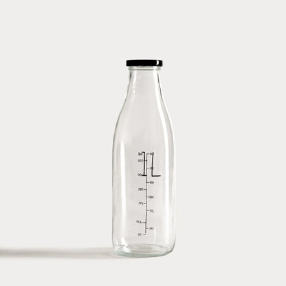 ERIS 1L Glass Bottle with Stainless Steel Cap