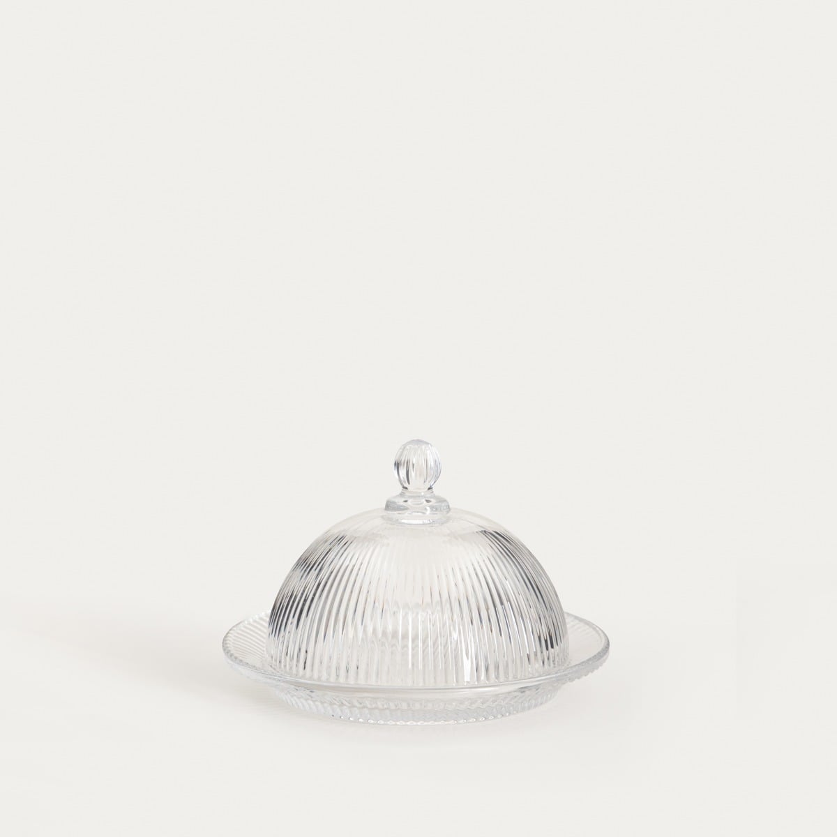 LYNN Glass Platter with Lampshade 16x16x11cm