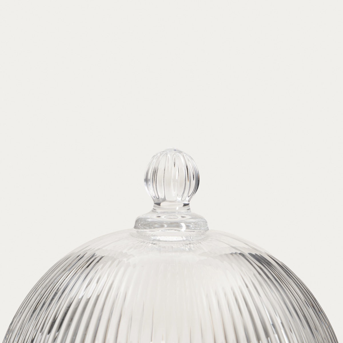 LYNN Glass Platter with Lampshade 16x16x11cm