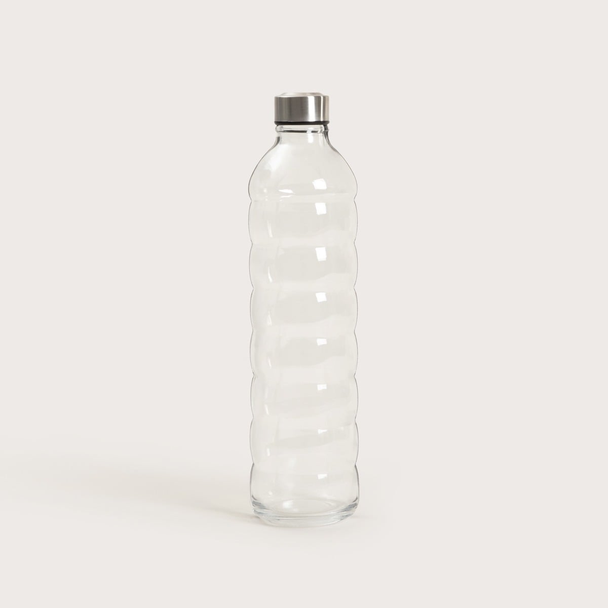 BUBBLY Transparent Glass Bottle 1.25L