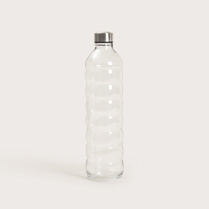 BUBBLY Transparent Glass Bottle 1.25L