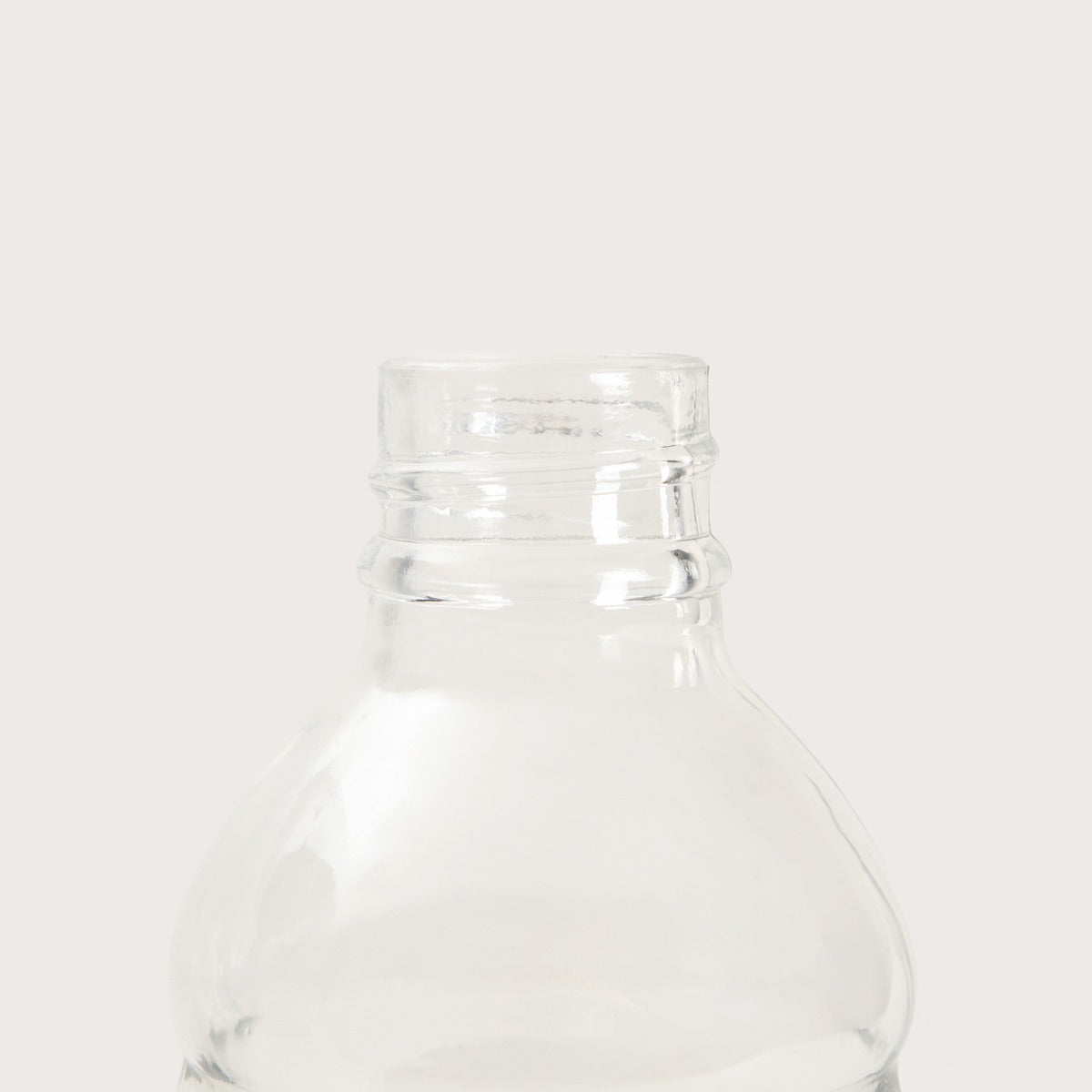 BUBBLY Transparent Glass Bottle 1.25L