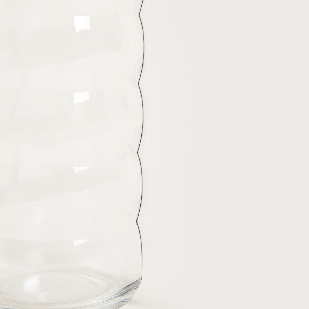 BUBBLY Transparent Glass Bottle 1.25L