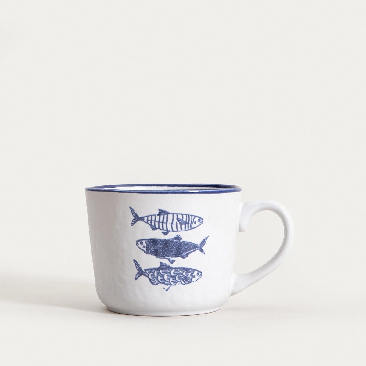 NILGI Ceramic Mug with Horizontal Fish Design 400ml