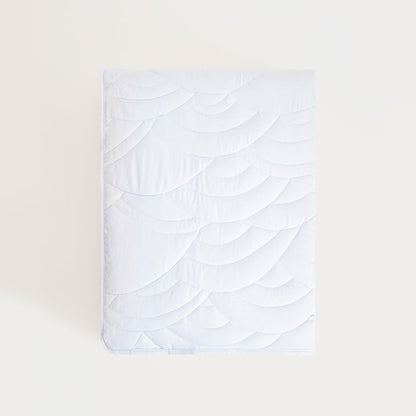 MAREY Blue Quilted Wave Bedspread 200x220 cm