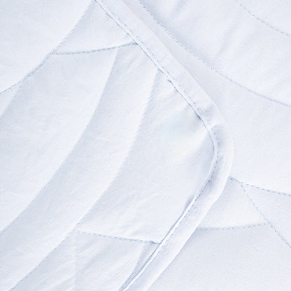 MAREY Blue Quilted Wave Bedspread 200x220 cm
