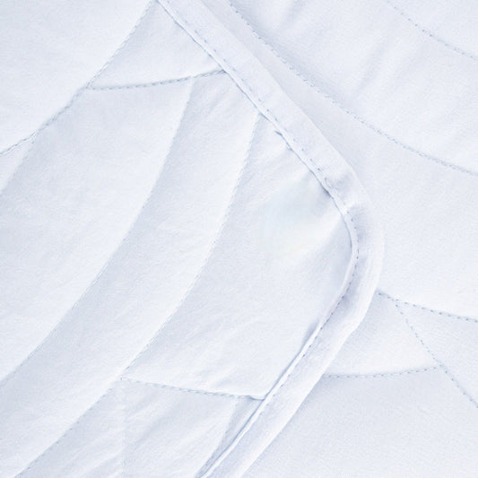MAREY Blue Quilted Wave Bedspread 200x220 cm