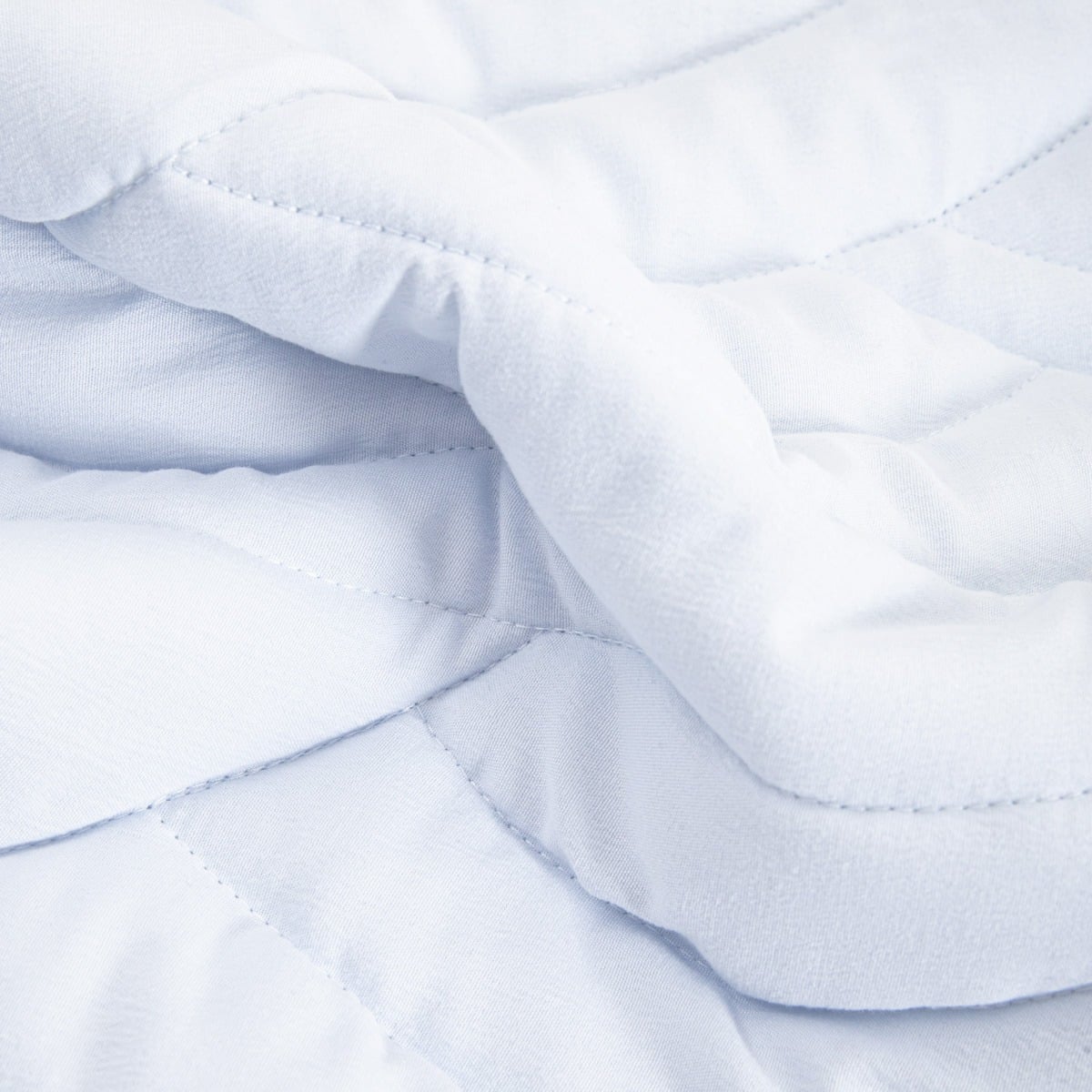 MAREY Blue Quilted Wave Bedspread 200x220 cm