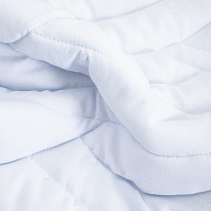 MAREY Blue Quilted Wave Bedspread 200x220 cm