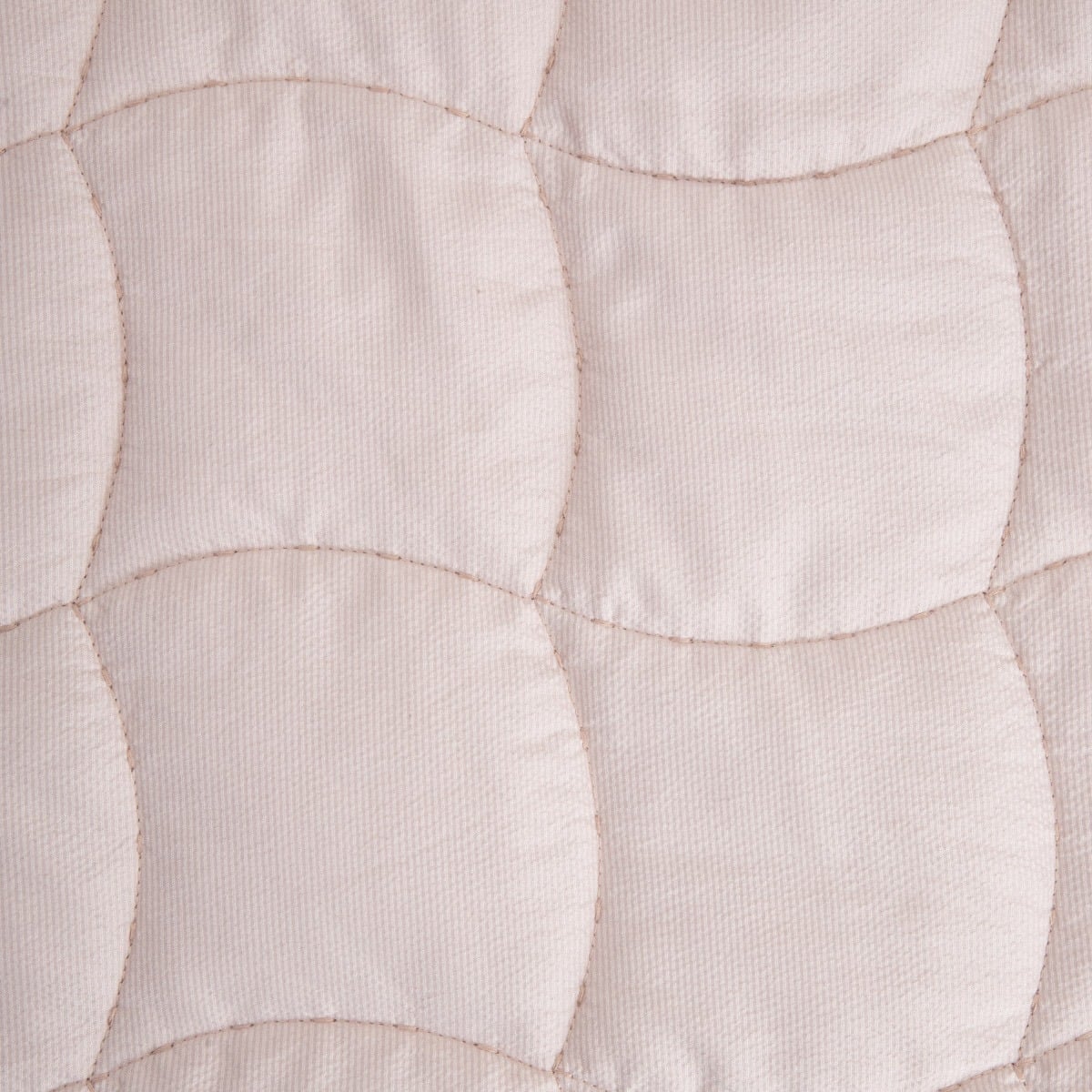 LEONA Cream Bedspread with Quilting and Decorative Frill 200x220 cm