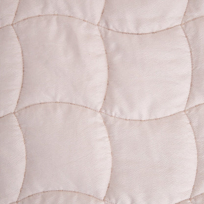 LEONA Cream Bedspread with Quilting and Decorative Frill 200x220 cm