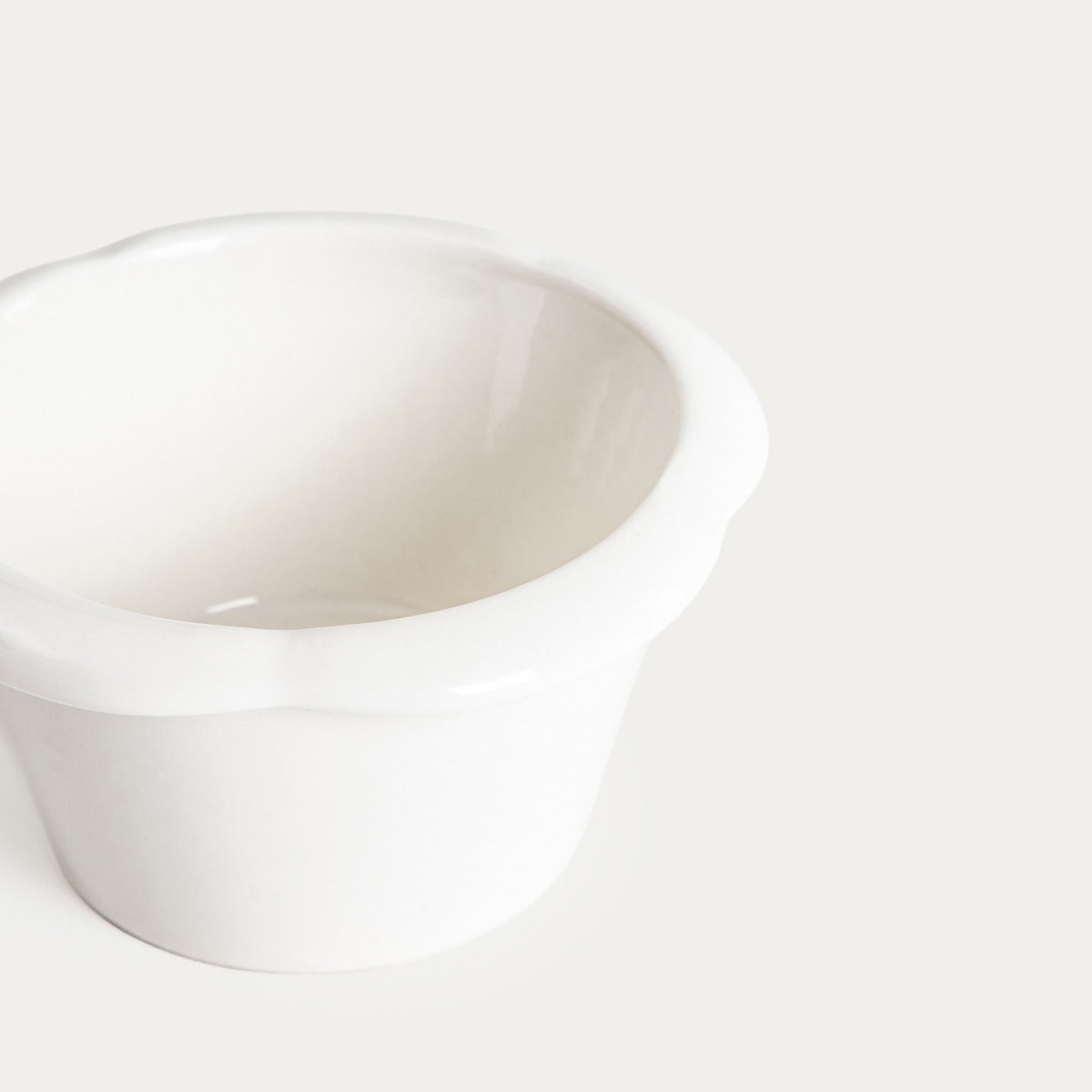 Set of gratin dishes NELSON Set of 3 Ceramic Gratin Dishes with Flower Rim