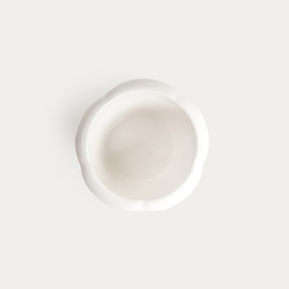 Set of gratin dishes NELSON Set of 3 Ceramic Gratin Dishes with Flower Rim