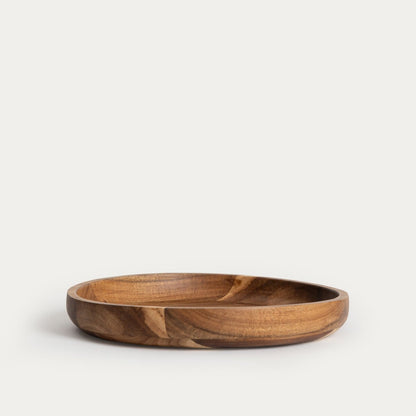 MOOKA Acacia Rounded Serving Bowl 30x30x4 cm