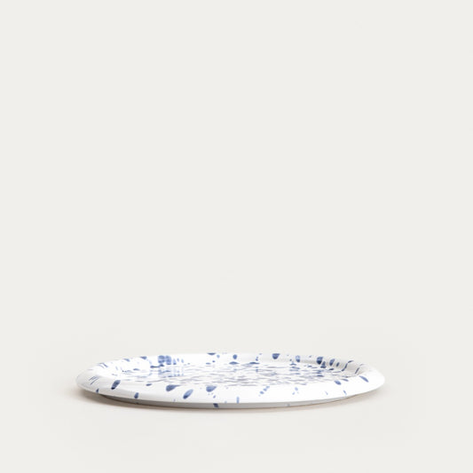 WILORA Spotted Dinner Plate Navy Blue 26 cm