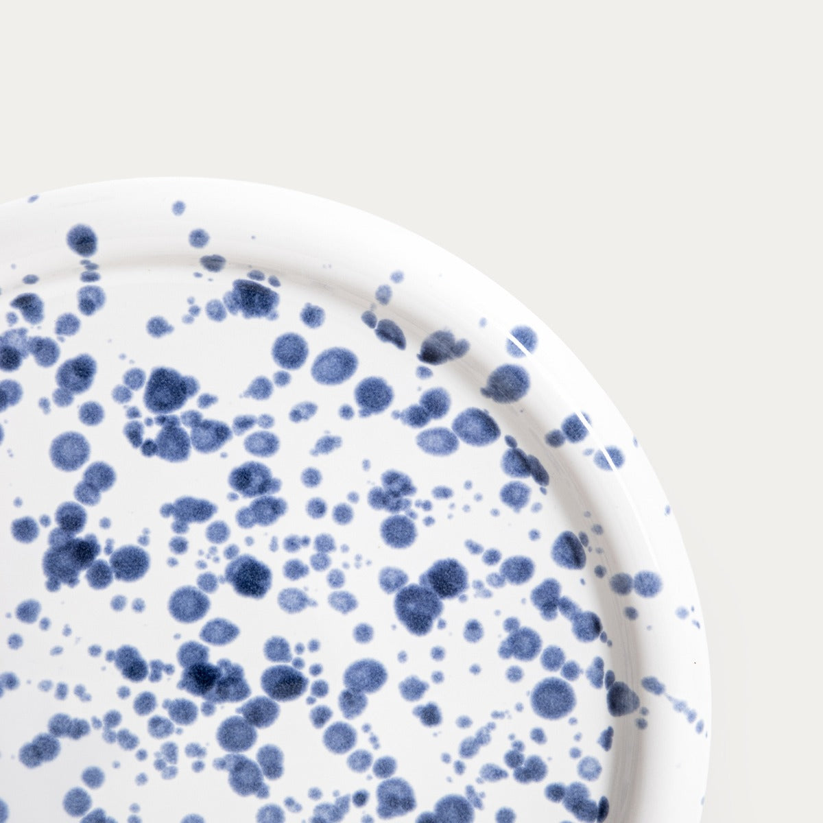 WILORA Spotted Dinner Plate Navy Blue 26 cm