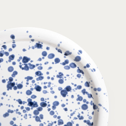 WILORA Spotted Dinner Plate Navy Blue 26 cm