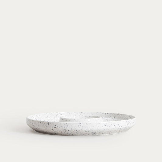 CAVIANO Ceramic Dotted Serving Dish 33cm