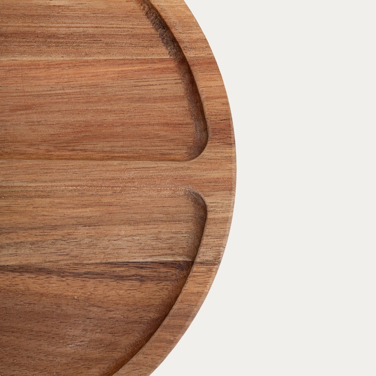 CAVIANO Round Ceramic Bowl with Acacia Wood Lid 24x13.5 cm