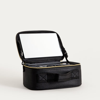VOYELLE Cosmetic Bag with Mirror and Compartments