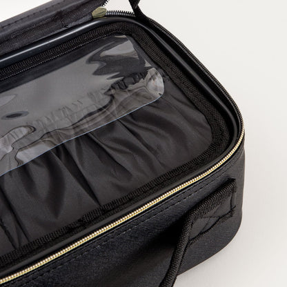 VOYELLE Cosmetic Bag with Mirror and Compartments