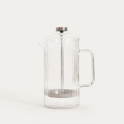 LANES Fluted Steamer 1L - Glass Tea and Coffee Brewer